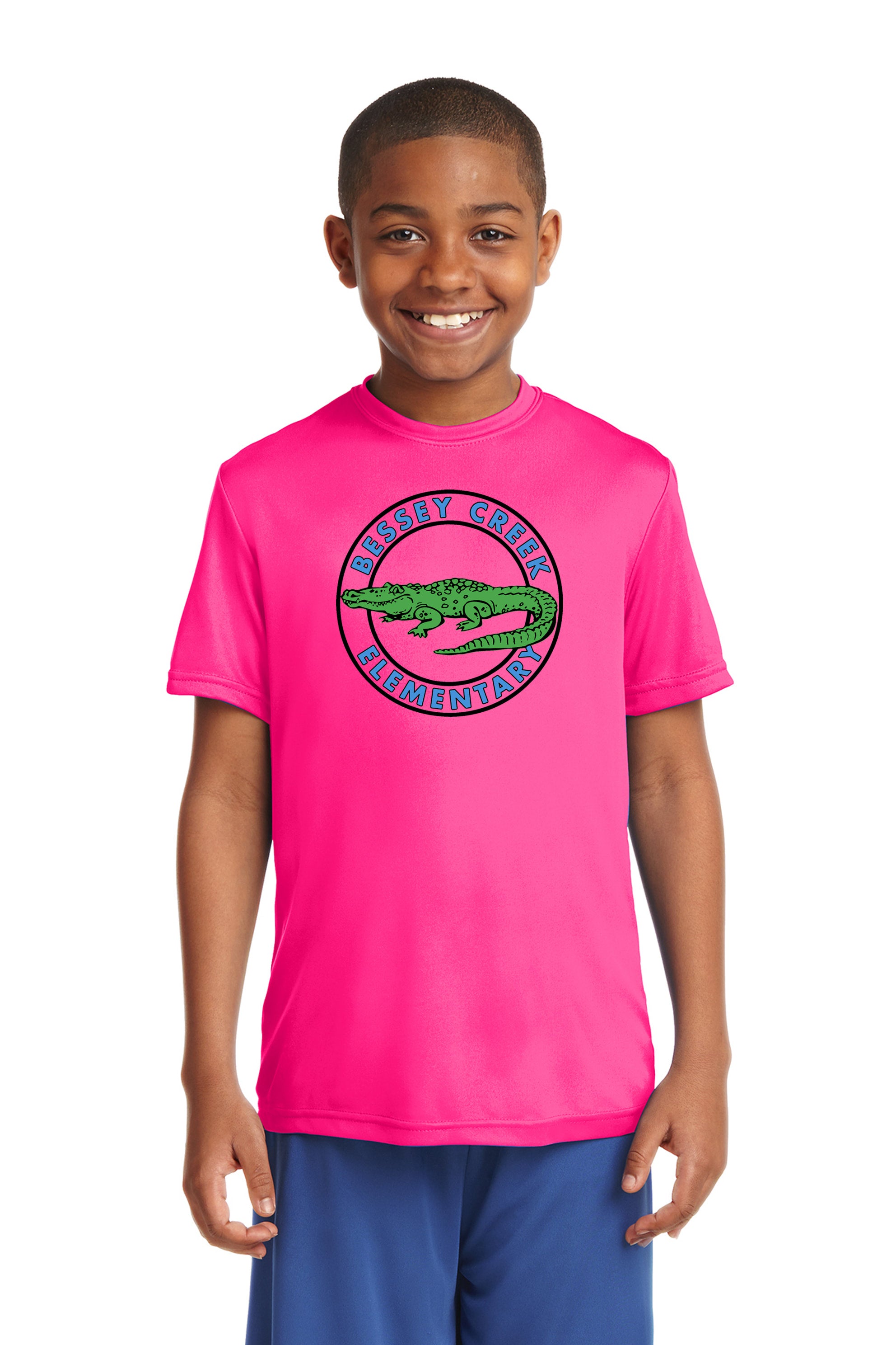 neon pink dri fit shirt